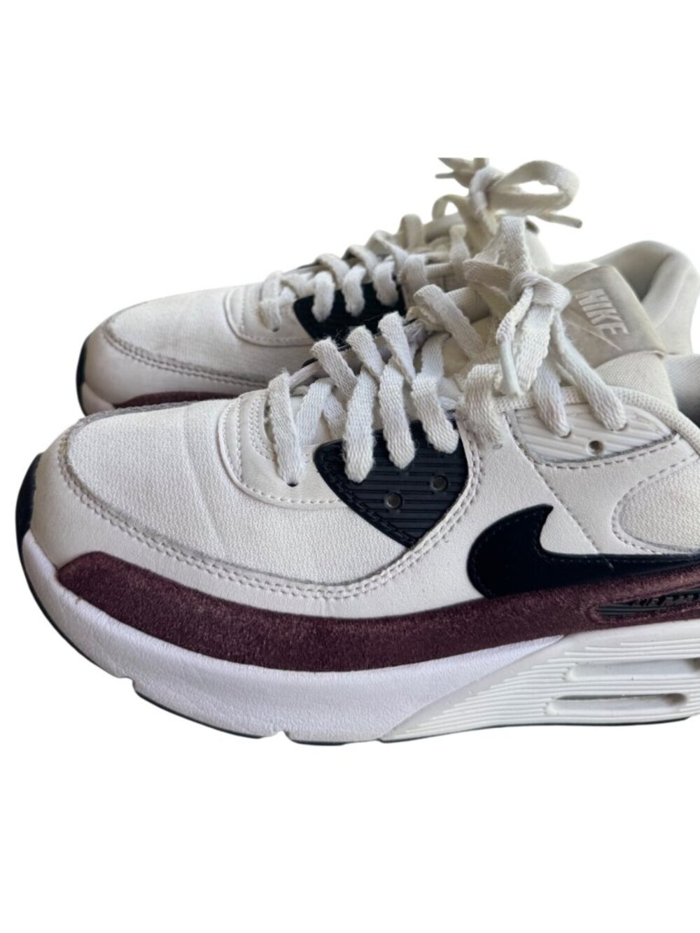 Nike Air Max 90 LV8 Sail Night Maroon FD4328-107 Women Size 7.5 Athletic Sneaker - Picture 12 of 15